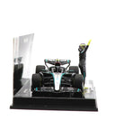 メルセデス AMG ペトロナス F1チーム W15 E ルイス･ハミルトン 2024年 アブダビGP メルセデスラストレース フィギア付 by ミニチャンプス 1/43スケール