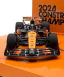マクラーレン F1チーム MCL38 ランド・ノリス＆オスカー・ピアストリ 2024年 コンストラクターズチャンピオン セット by ミニチャンプス 1/43スケール