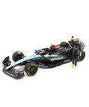 メルセデス AMG ペトロナス F1チーム W15 E ルイス･ハミルトン 2024年 アブダビGP メルセデスラストレース フィギア付 by ミニチャンプス 1/18スケール