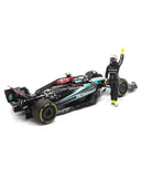 メルセデス AMG ペトロナス F1チーム W15 E ルイス･ハミルトン 2024年 アブダビGP メルセデスラストレース フィギア付 by ミニチャンプス 1/18スケール