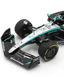 メルセデス AMG ペトロナス F1チーム W15 E ルイス･ハミルトン 2024年 アブダビGP メルセデスラストレース フィギア付 by ミニチャンプス 1/18スケール