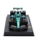 アストンマーティン アラムコ F1チーム AMR25 フェルナンド・アロンソ 2025年 (ドライバー付属) by ブラゴ 1/43スケール