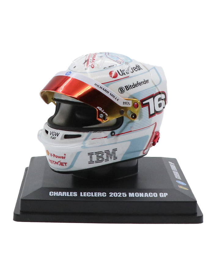 シャルル・ルクレール 2025年 モナコGP フェラーリ ヘルメット by