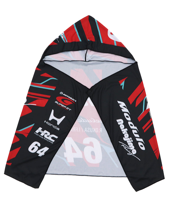 HRC Honda RACING × SuperGT コラボ フードタオル Nakajima Racing No