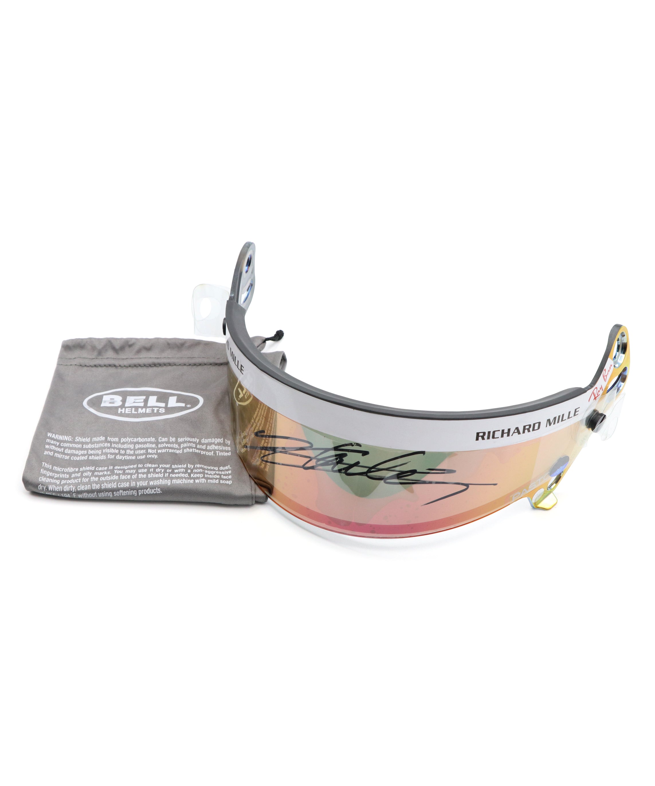 シャルル・ルクレール 直筆サイン入り フェラーリ ヘルメット バイザー