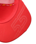 カルロス・サインツ 直筆サイン入り スクーデリア フェラーリ HP チーム GRAZIE CARLOS ドライバー キャップ 2024年 (チーム支給品)