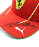 ルクレール＆サインツ 直筆サイン入り スクーデリア フェラーリ チーム キャップ 2024年  (チーム支給品)