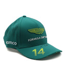 フェルナンド･アロンソ 直筆サイン入り アストンマーティン F1 チーム ドライバーキャップ 2025年（レプリカモデル）