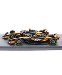 マクラーレン F1 チーム MCL39 ランド･ノリス＆オスカー･ピアストリ 2025年 シンガポールGP コンストラクターチャンピオン by スパーク 1/43スケール