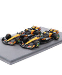 マクラーレン F1 チーム MCL39 ランド･ノリス＆オスカー･ピアストリ 2025年 シンガポールGP コンストラクターチャンピオン by スパーク 1/43スケール