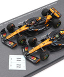 マクラーレン F1 チーム MCL39 ランド･ノリス＆オスカー･ピアストリ 2025年 シンガポールGP コンストラクターチャンピオン by スパーク 1/43スケール
