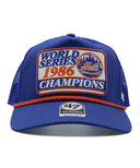 MLB ニューヨーク･メッツ 47'(フォーティーセブン) HITCH 1986 WORLD SERIES CHAMPIONS トラッカーキャップ