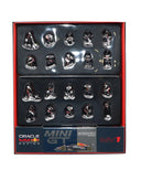 オラクル レッドブル レーシング ホンダ RB19 マックス・フェルスタッペン 2023年 日本GP ピットクルーセット by MINI GT 1/64スケール