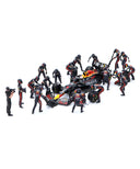 オラクル レッドブル レーシング ホンダ RB19 マックス・フェルスタッペン 2023年 日本GP ピットクルーセット by MINI GT 1/64スケール