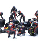 オラクル レッドブル レーシング ホンダ RB19 マックス・フェルスタッペン 2023年 日本GP ピットクルーセット by MINI GT 1/64スケール