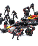 オラクル レッドブル レーシング ホンダ RB19 マックス・フェルスタッペン 2023年 日本GP ピットクルーセット by MINI GT 1/64スケール
