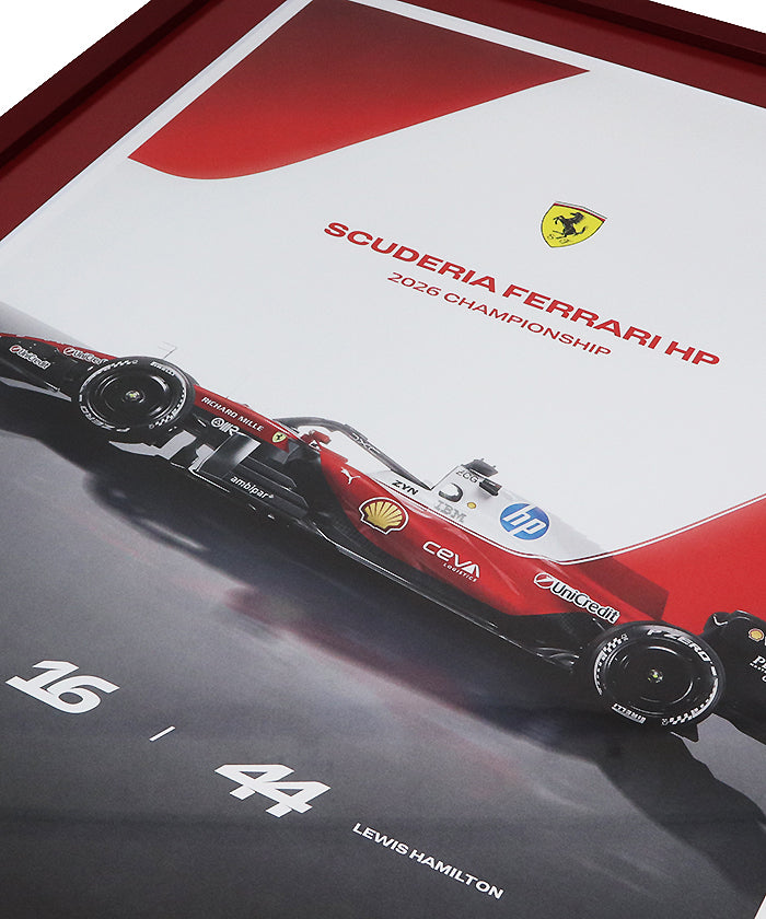 ハミルトン & ルクレール 直筆サイン入り スクーデリア フェラーリ HP