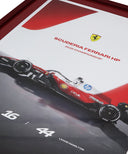 ハミルトン & ルクレール 直筆サイン入り スクーデリア フェラーリ HP SF-26 2026年 オフィシャル ポスター 額装済み