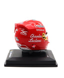 シャルル･ルクレール 2025年 イタリアGP フェラーリ ヘルメット by ルックスマート 1/5スケール