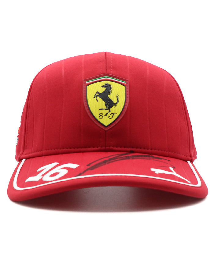 シャルル・ルクレール 直筆サイン入り フェラーリ ドライバーキャップ