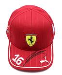 シャルル・ルクレール 直筆サイン入り フェラーリ ドライバーキャップ 2025年 （レプリカモデル）