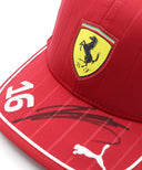 シャルル・ルクレール 直筆サイン入り フェラーリ ドライバーキャップ 2025年 （レプリカモデル）