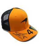 ランド・ノリス 直筆サイン入り マクラーレン ドライバーキャップ 2025年（レプリカモデル）