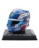 シャルル･ルクレール 2025年 シンガポールGP フェラーリ ヘルメット by ルックスマート 1/5スケール