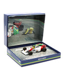 セバスチャン･ベッテル マクラーレン MP4/8  セナ トリビュート ショーラン 2024年5月18日 イモラサーキット by ミニチャンプス 1/43スケール　　　　　　　　　　　　　　　　　　　　　　　　