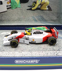 セバスチャン･ベッテル マクラーレン MP4/8  セナ トリビュート ショーラン 2024年5月18日 イモラサーキット by ミニチャンプス 1/43スケール　　　　　　　　　　　　　　　　　　　　　　　　