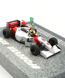 セバスチャン･ベッテル マクラーレン MP4/8  セナ トリビュート ショーラン 2024年5月18日 イモラサーキット by ミニチャンプス 1/43スケール　　　　　　　　　　　　　　　　　　　　　　　　