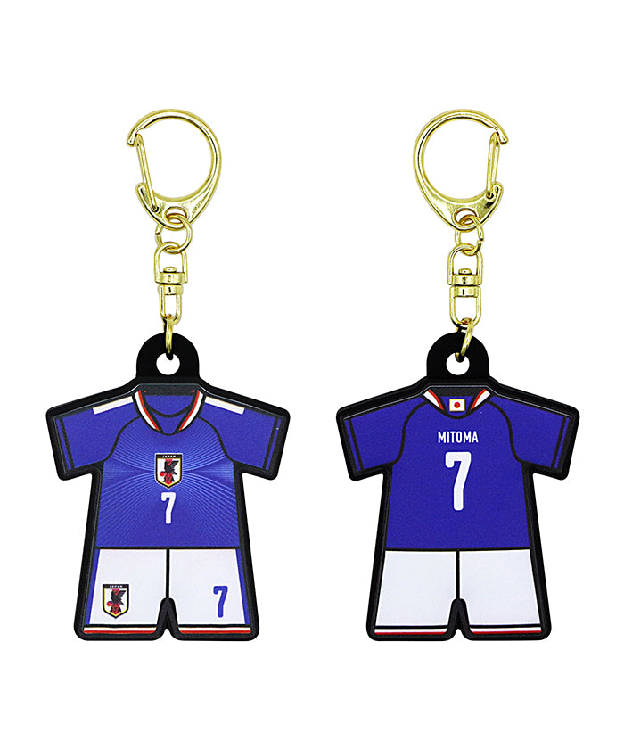 サッカー日本代表 ユニフォーム型 ラバーキーホルダー 2026 – EURO