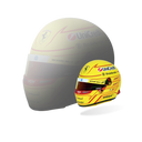 ルイス・ハミルトン 2025年 フェラーリ ヘルメット by BELL 1/2スケール