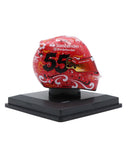 カルロス・サインツ 2024年 メキシコGP スクーデリア フェラーリ ヘルメット 優勝 by ルックスマート 1/5スケール