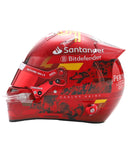 カルロス･サインツ 2024年 アブダビGP フェラーリ ヘルメット by ルックスマート 1/5スケール