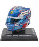 シャルル･ルクレール 2025年 シンガポールGP フェラーリ ヘルメット by ルックスマート 1/5スケール