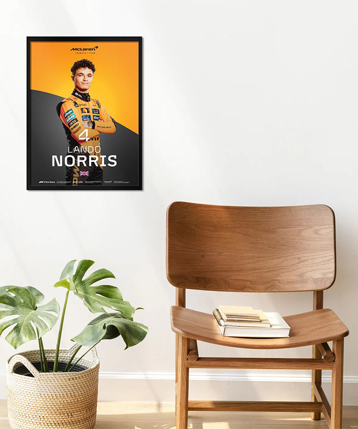 ランド・ノリス マクラーレン F1チームポスター 2025年 30X40額装済み ランド・ノリス マクラーレン F1チーム ポスター 2025年 30x40cm 額装