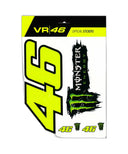 バレンティーノ・ロッシ 46 Monster Energy ラージ ステッカーセット