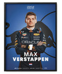 マックス・フェルスタッペン オラクルレッドブルレーシング ポスター 2025年 30x40cm 額装済み