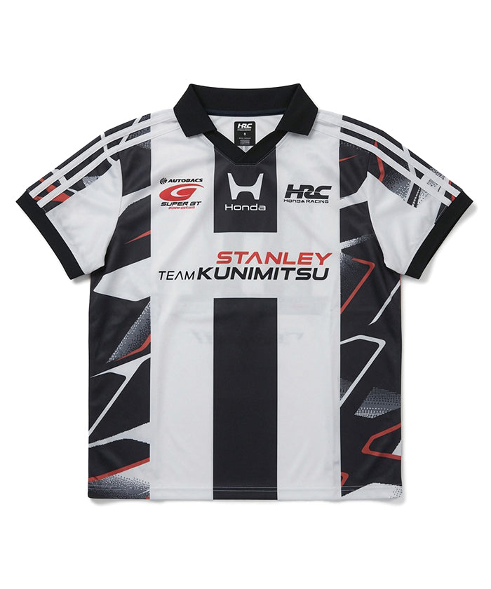 KANEMOTO RACING HONDA クルーシャツ HRC Honda RACING × SuperGT コラボ Tシャツ TEAM KUNIMITSU No.100