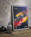 オラクル レッドブルレーシング RB22 2026年 オフィシャル ポスター 50x70cm 額装済み
