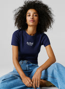 レッドブル レーシング PEPE JEANS RIBBED LOGO EMBROIDERED Tシャツ ネイビー