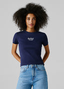 レッドブル レーシング PEPE JEANS RIBBED LOGO EMBROIDERED Tシャツ ネイビー