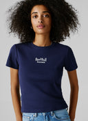 レッドブル レーシング PEPE JEANS RIBBED LOGO EMBROIDERED Tシャツ ネイビー