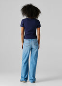 レッドブル レーシング PEPE JEANS RIBBED LOGO EMBROIDERED Tシャツ ネイビー