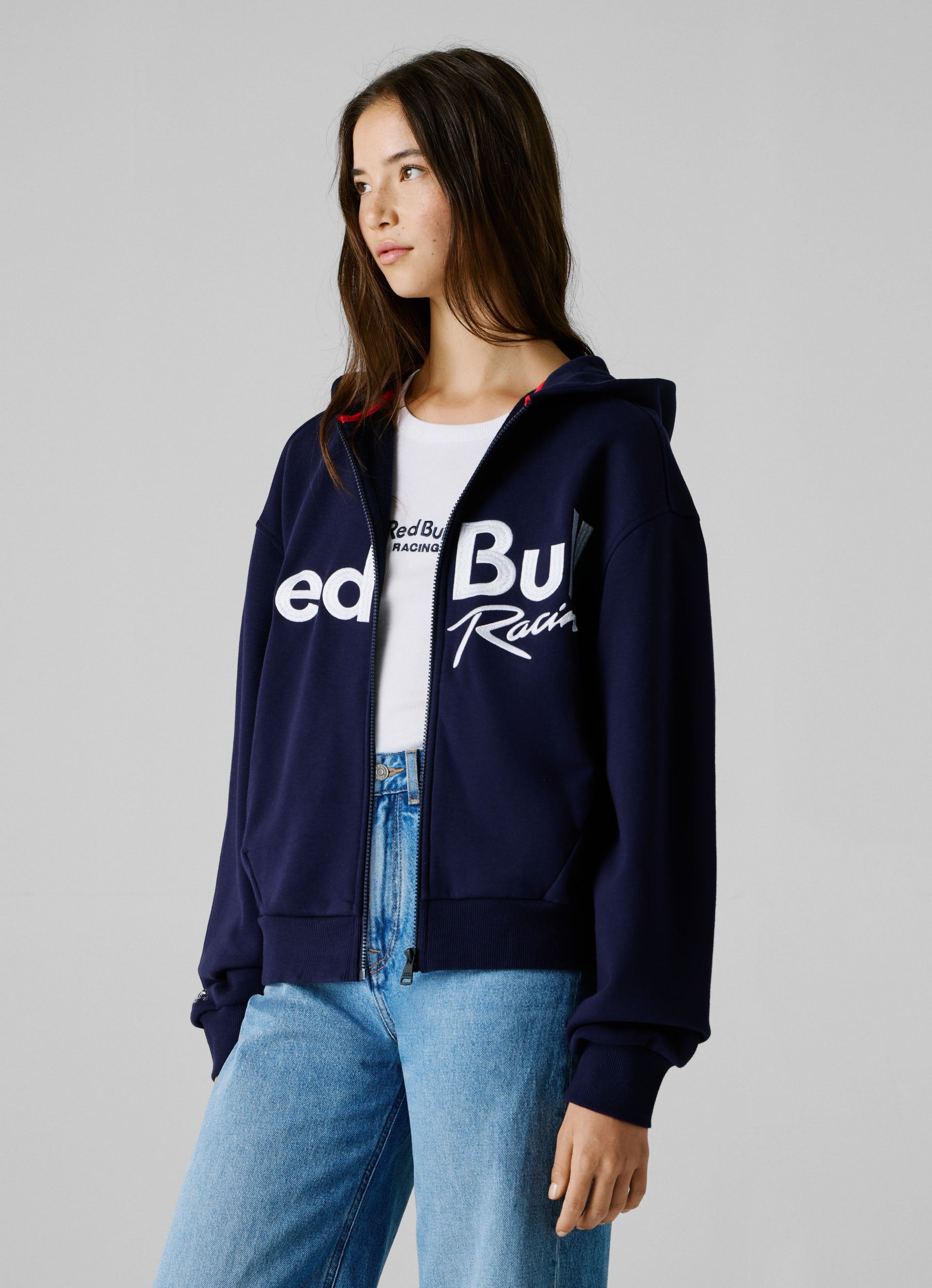 Pepe Jeans RACINGパーカー ペペジーンズ パーカー ぺぺ×レッドブル リラックスフィット ジップ