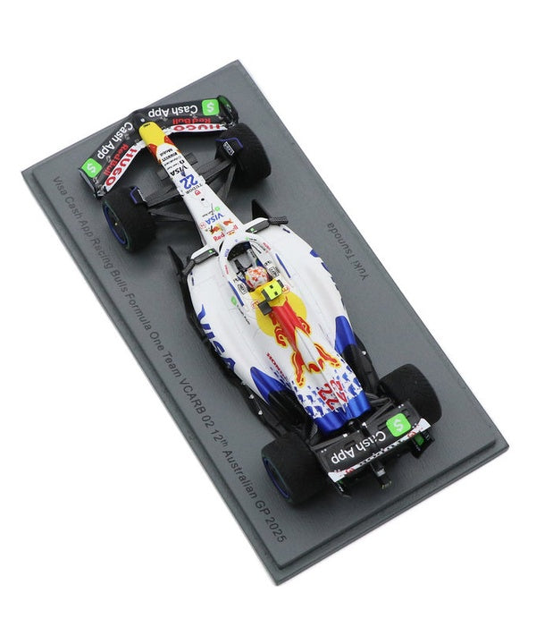VCARB 02 No.22 2025 オーストラリアGP 角田裕毅　S9575 スパーク 1/43 レーシングブルズ VCARB 02 No.22 2025 オーストラリア
