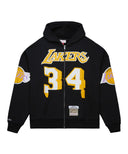NBA ロサンゼルス·レイカーズ／シャキール·オニール  オーバーサイズジップフーディー