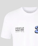 角田裕毅 オラクル レッドブル レーシング YUKI WAVE グラフィック Tシャツ ホワイト