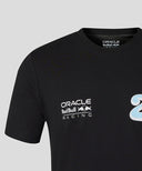 角田裕毅 オラクル レッドブル レーシング YT WAVE グラフィック Tシャツ ブラック